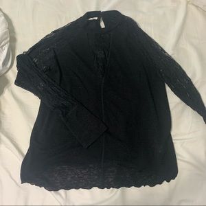 Sexy Lace Black Blouse